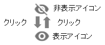 パスワード表示・非表示トグル
